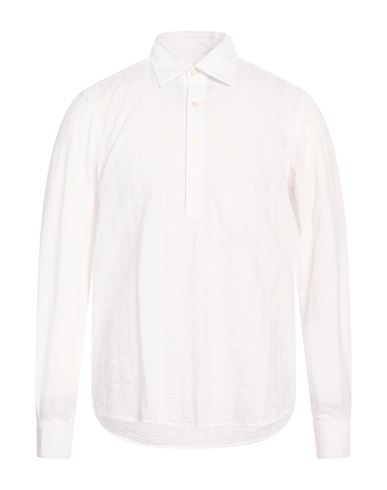 Man Shirt White Size 15 Polyamide, Elastane