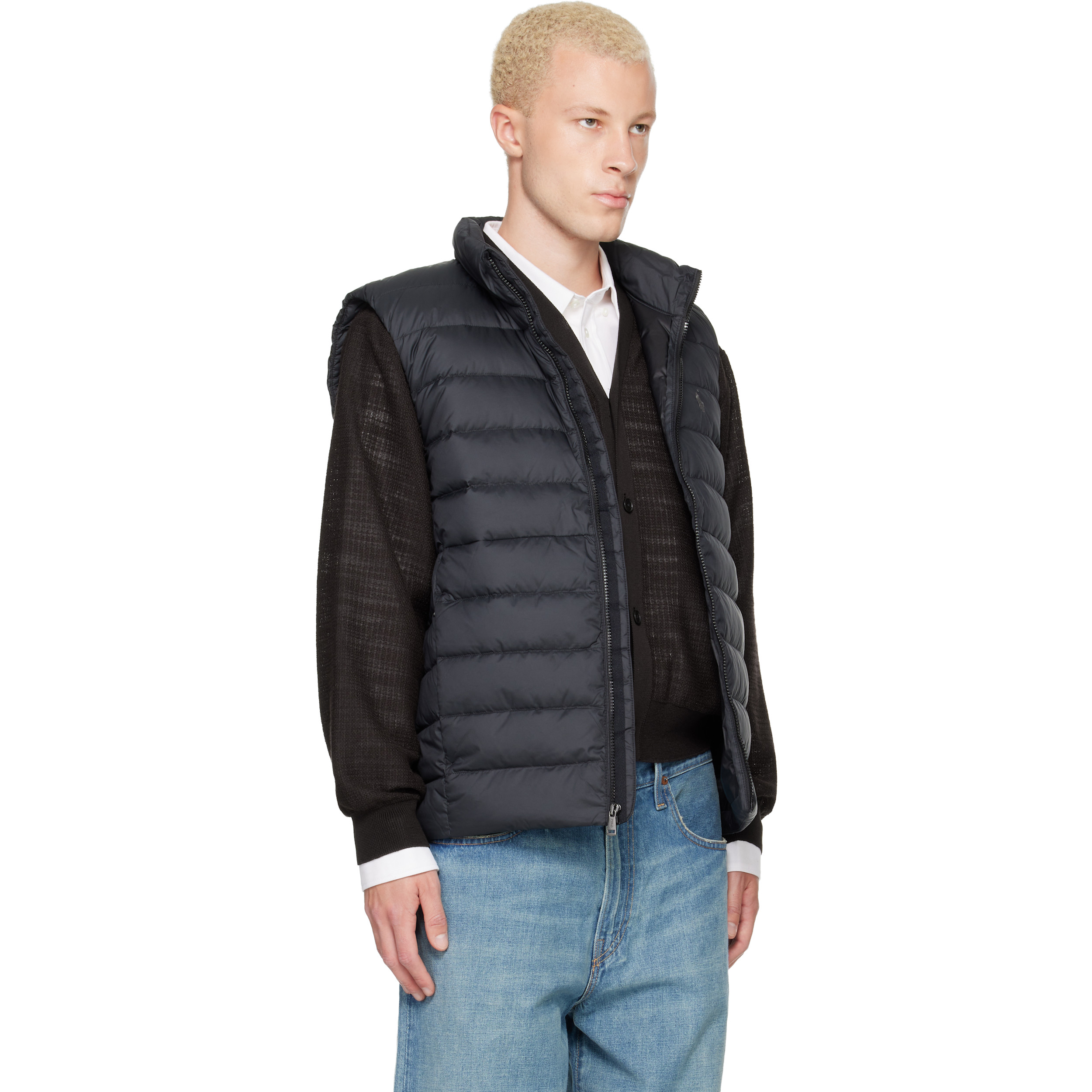 Black Perpetual Insulated Down Vest