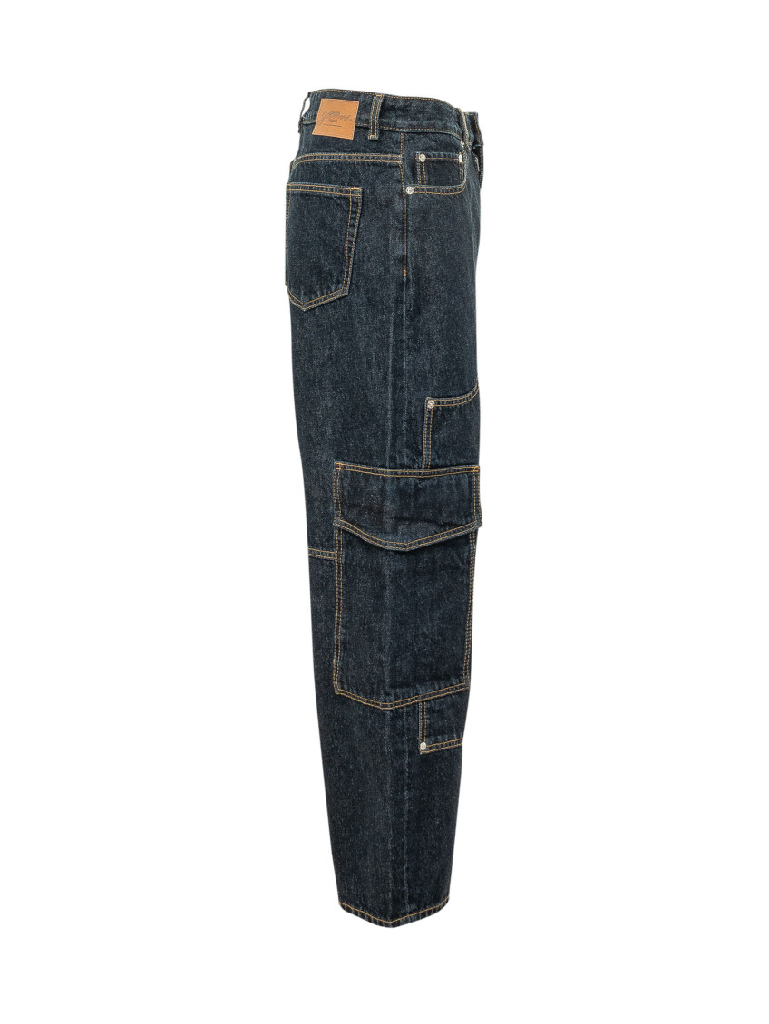 Blue Loose High Rise Jeans