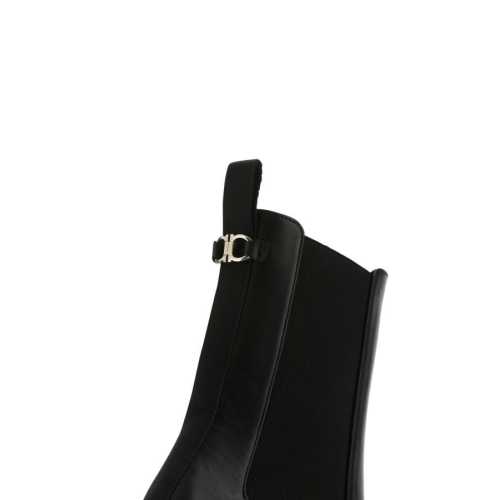 Wedge-sole ankle boots - Black