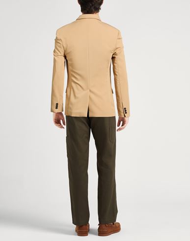 Man Blazer Beige Size M Polyester, Viscose, Elastane