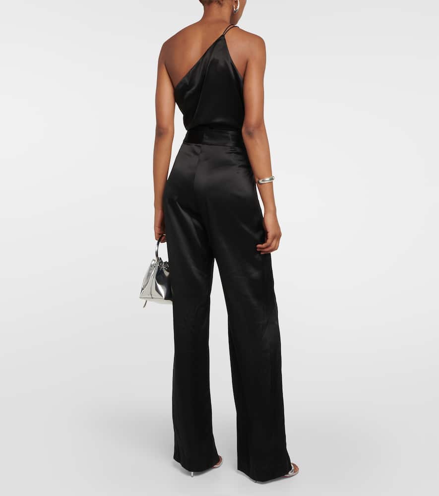 The Sei High-rise wide-leg silk satin pants
