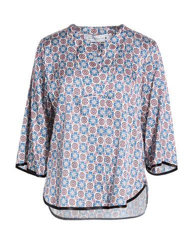 Woman Top Slate blue Size 10 Silk, Elastane