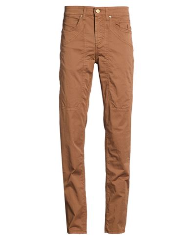 Man Pants Brown Size 29 Cotton, Elastane