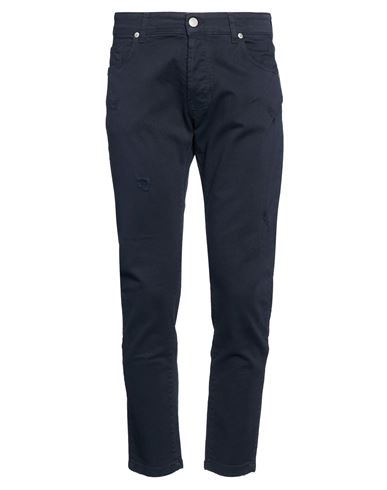 Man Jeans Navy Size 30 Cotton, Lycra