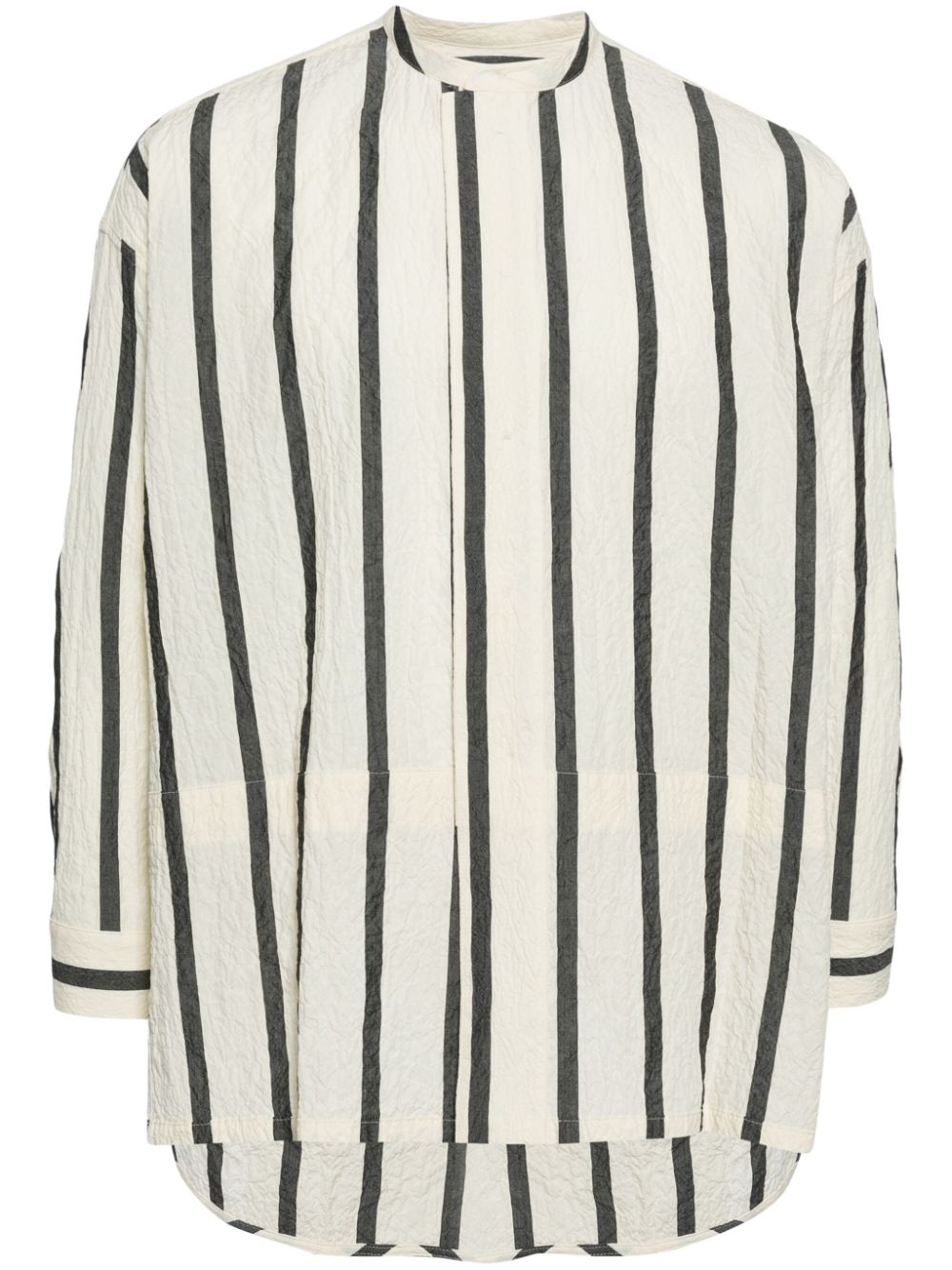 Striped cotton shirt - Neutrals