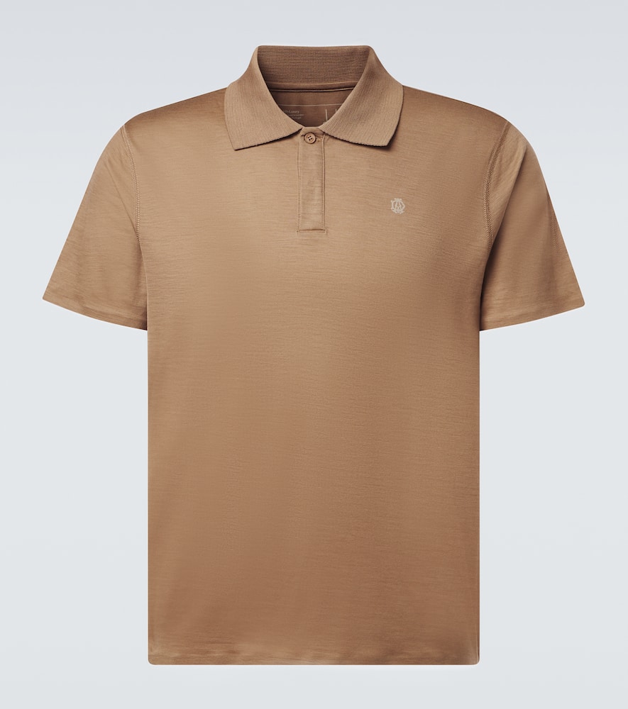 Wool and cashmere polo shirt