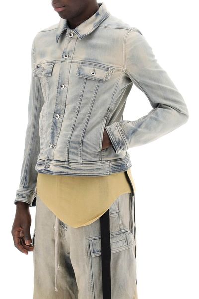 Rick Owens Distressed Slim Fit Jacket