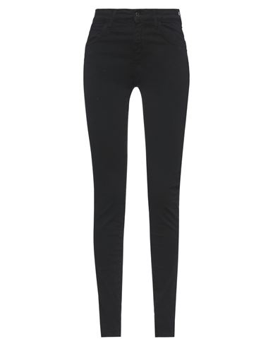Woman Pants Black Size 6 Cotton, Elastane