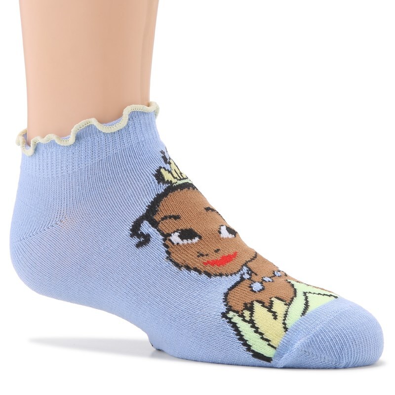 Kids' 6 Pack Lettuce Edge Ankle Socks (Assorted)