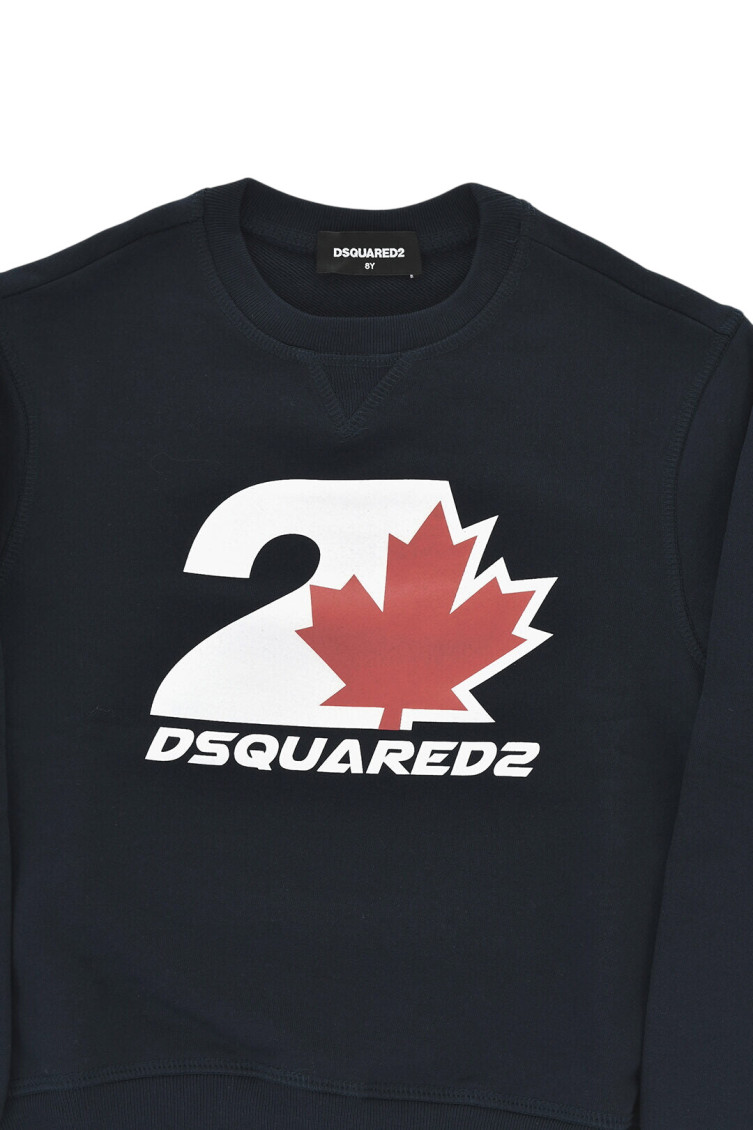 Boys Navy Blue Graphic Sweatshirt