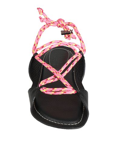Woman Sandals Black Size 11 Leather