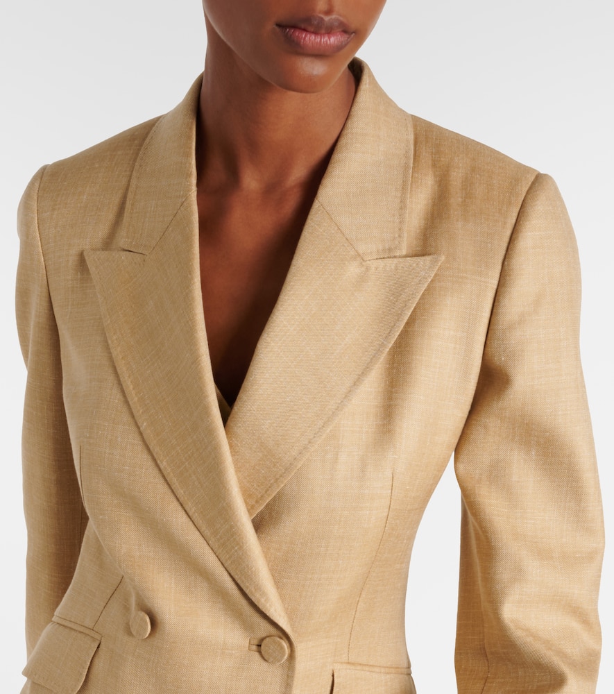 Wool, silk and linen blazer