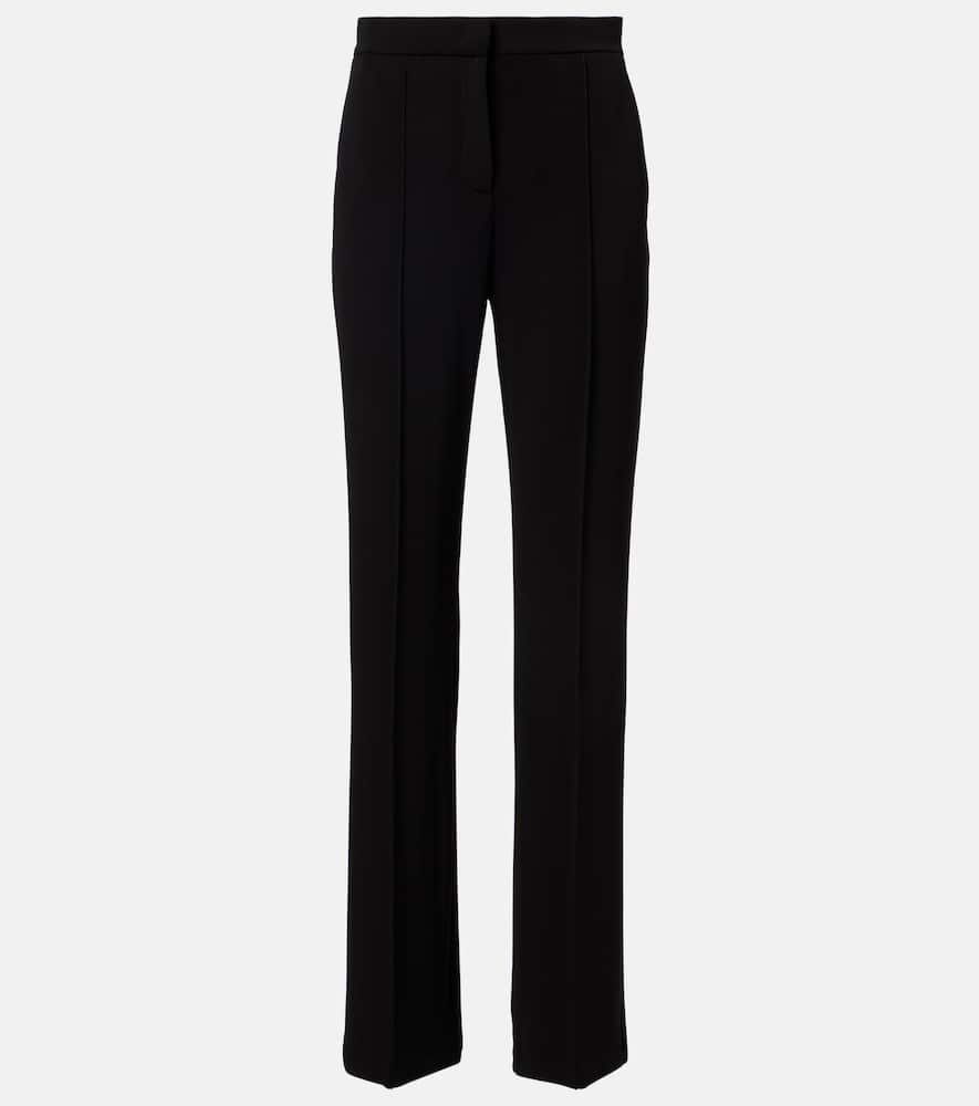 Dinda high-rise jersey straight pants