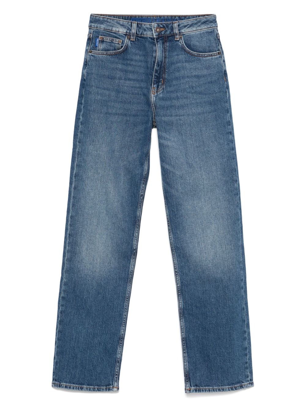 HUGO logo-patch jeans - Blue