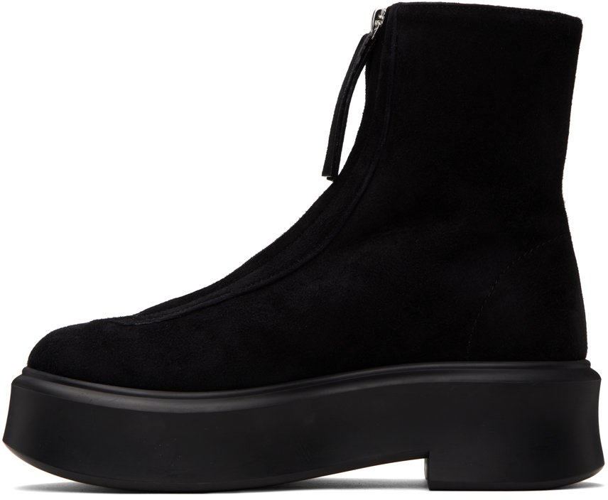 The Row Black Zipped I Boots