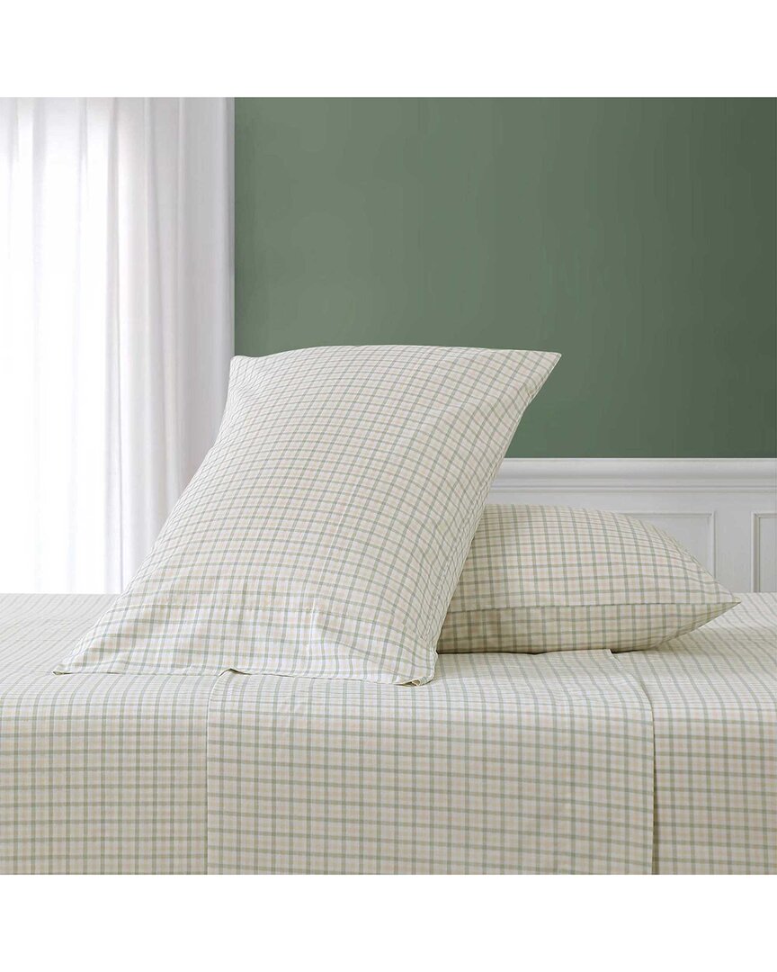 Calm Segingham Cotton Percale Sheet Set