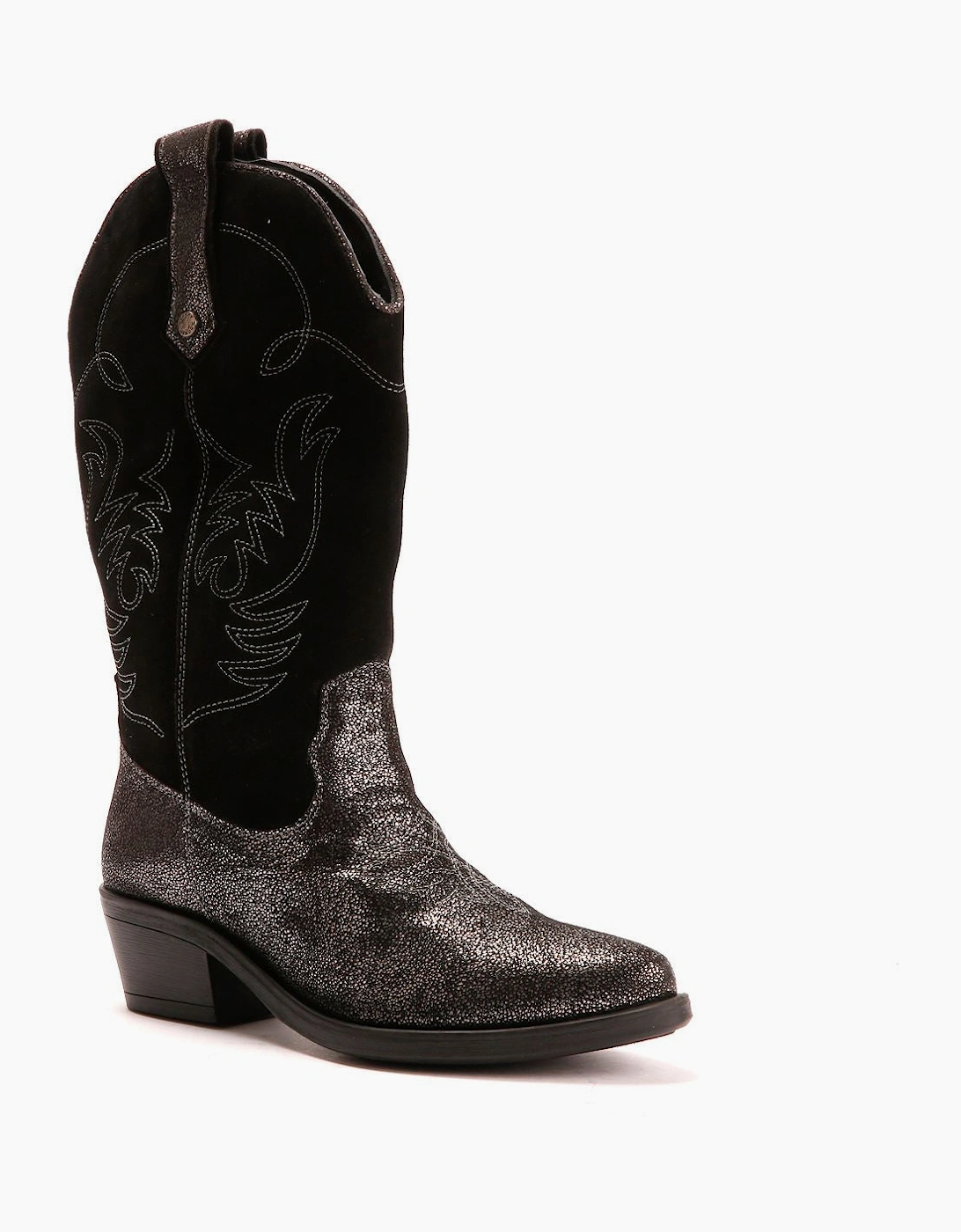 Women's Osprey London The Louisiana Leather Women's Black/Gunmetal Boot