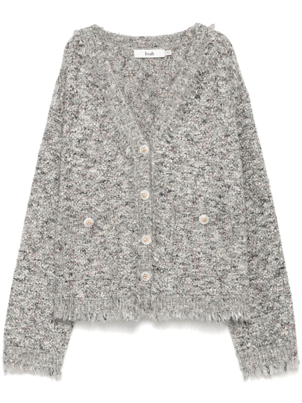 V-neck cardigan - Grey