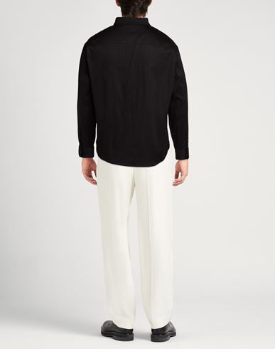 Man Shirt Black Size XL Cotton, Elastane
