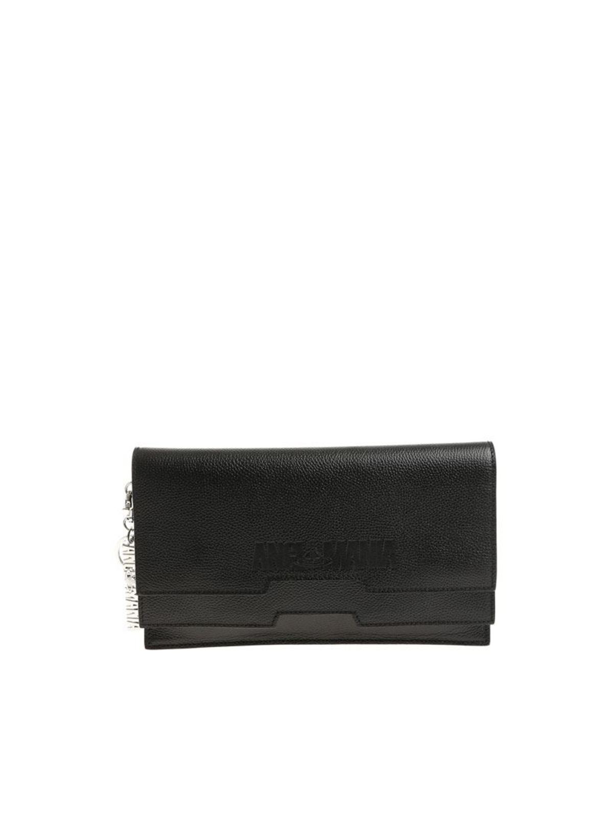 Hammered leather clutch