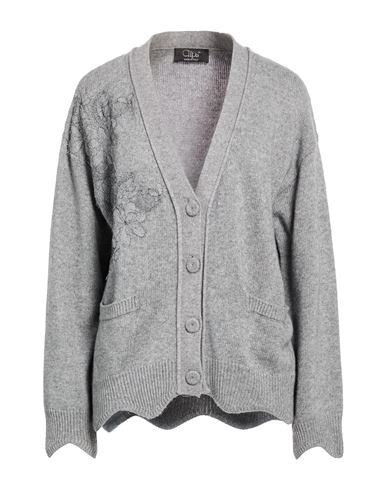 Woman Cardigan Grey Size 10 Wool, Viscose, Polyamide, Cashmere, Polyester