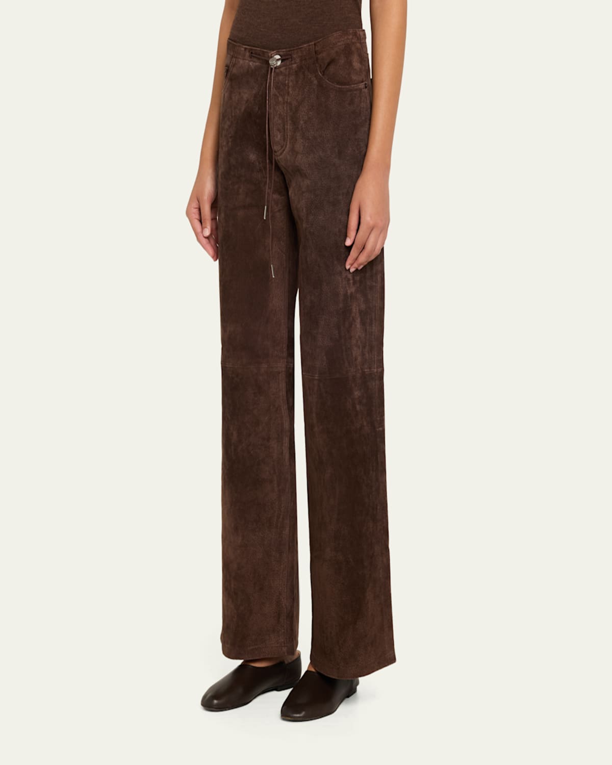 Cool Suede Low-Rise Jeans