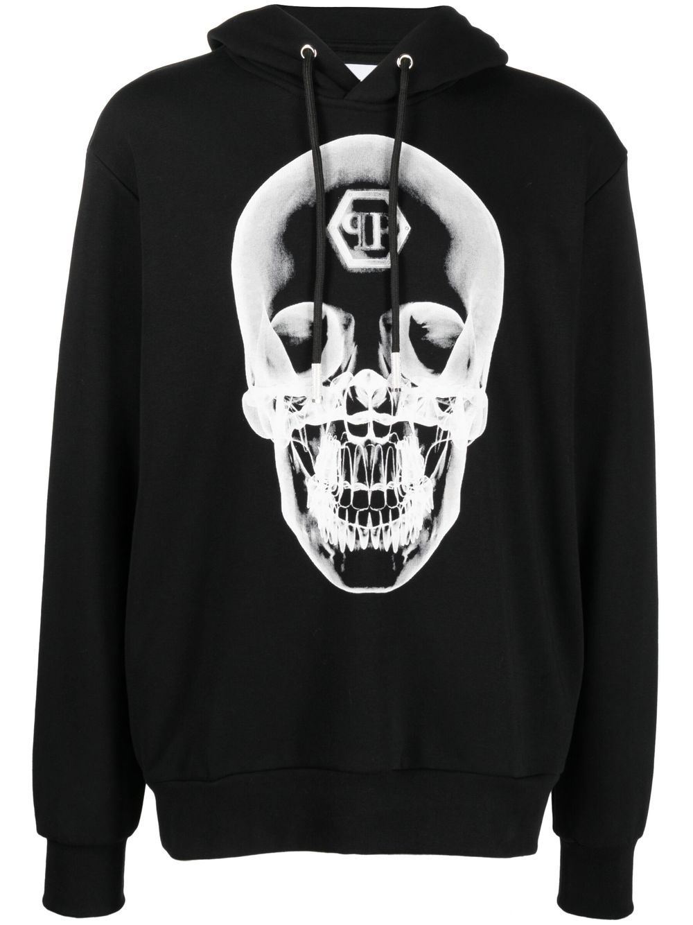 Skull print hoodie