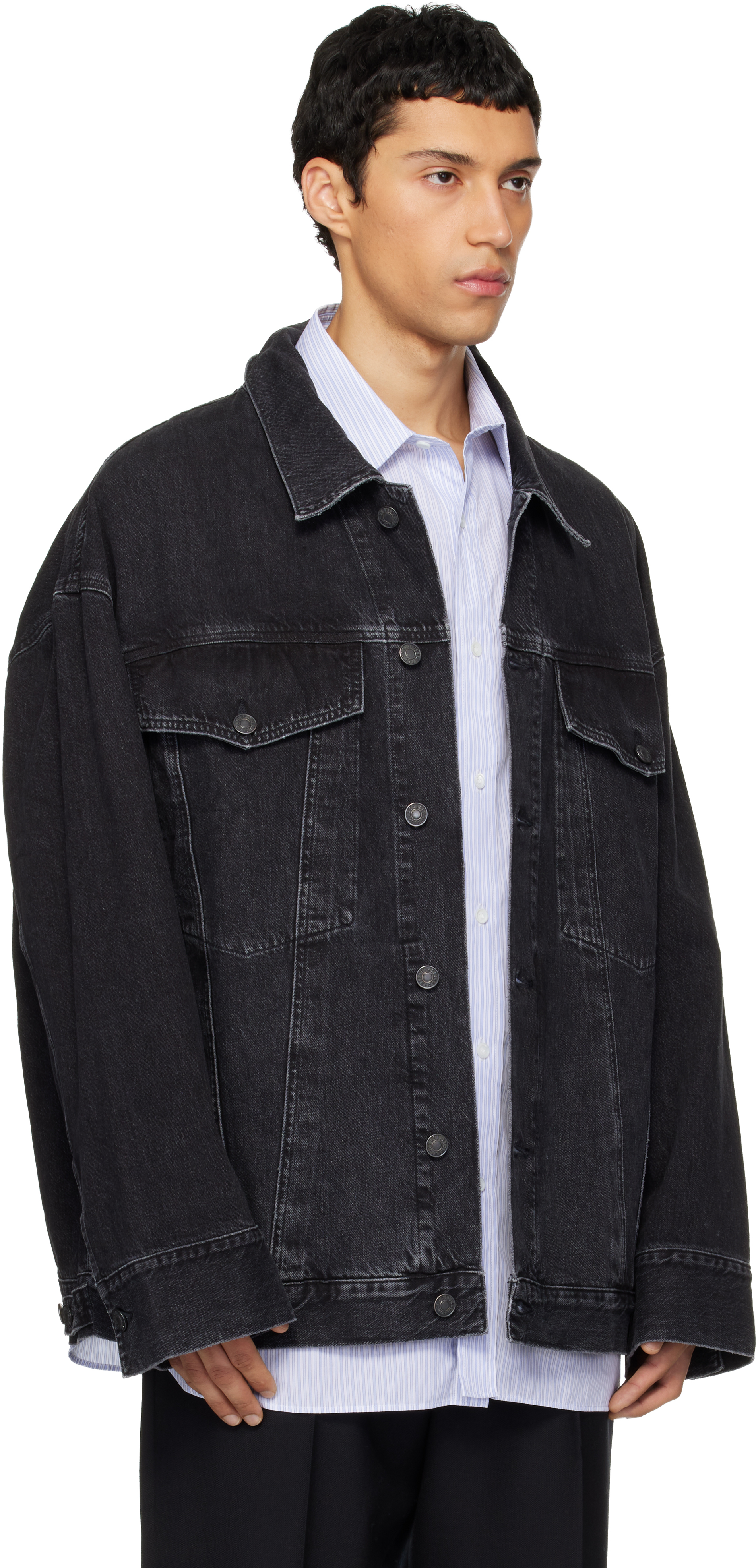 Black Wayne Denim Jacket