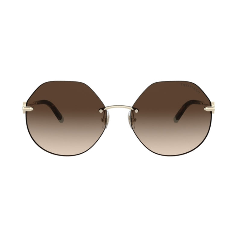 TF307760213B Round Rimless Sunglasses — Gold