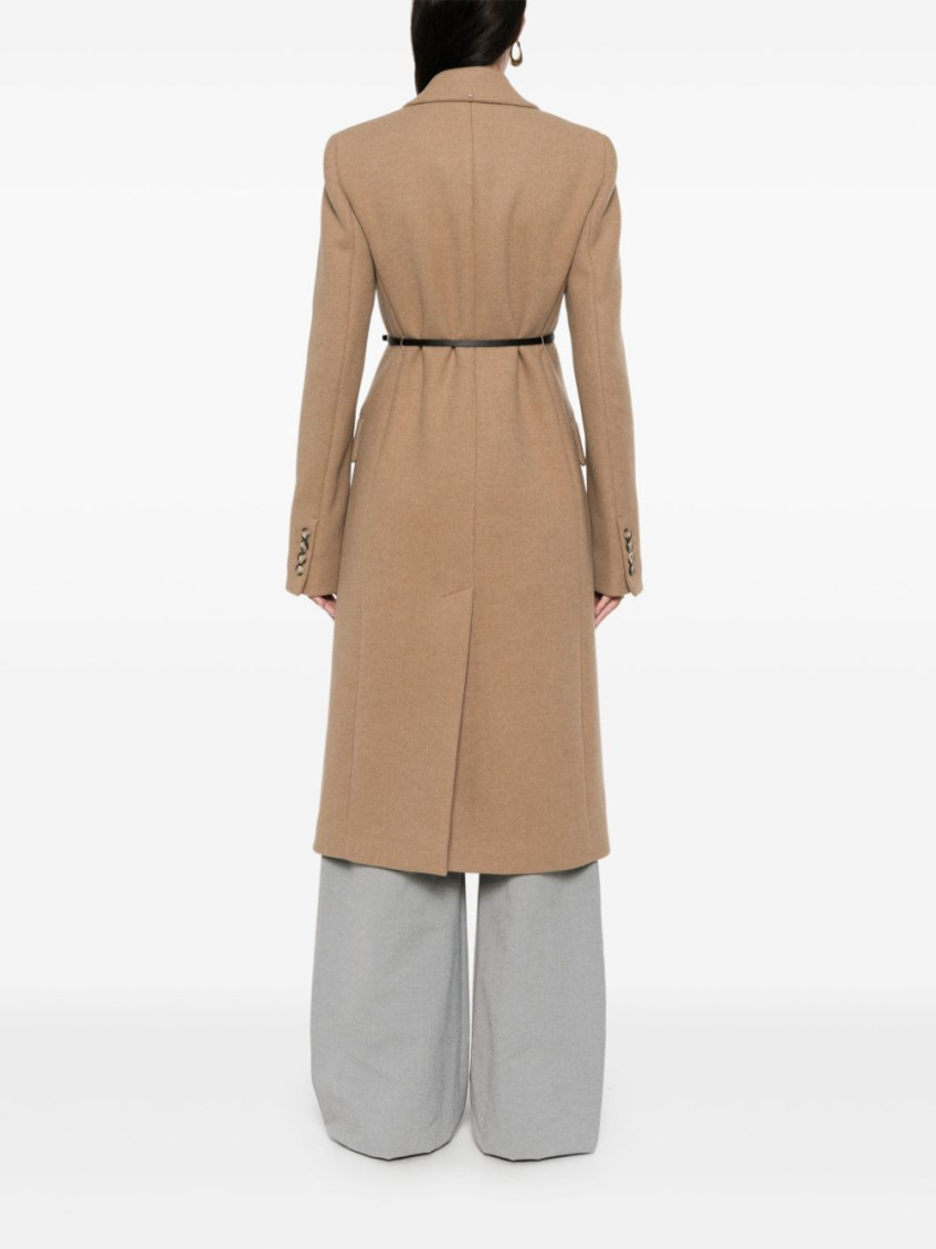 - Wool Double-breasted Coat