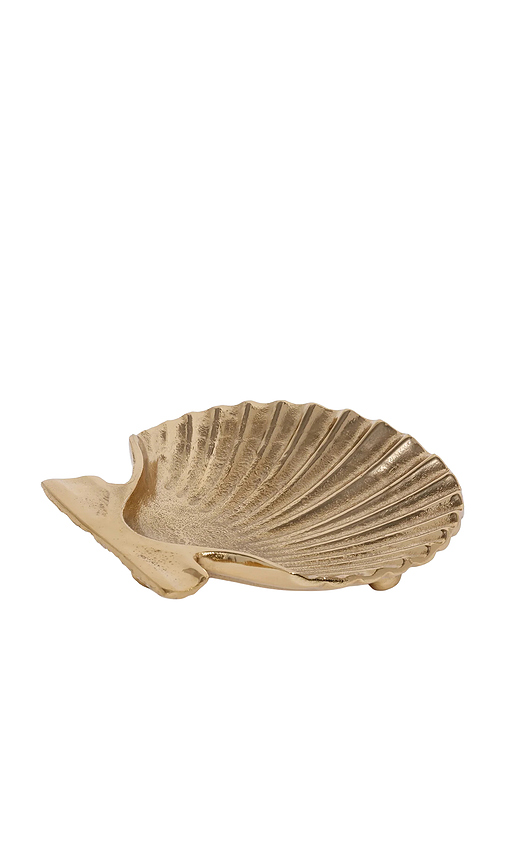 The Favorites Sanibel Shell Tray en Metallic Gold