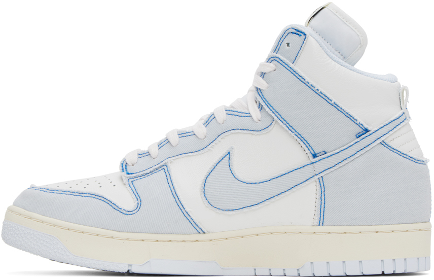Blue & White Dunk High 85 Sneakers