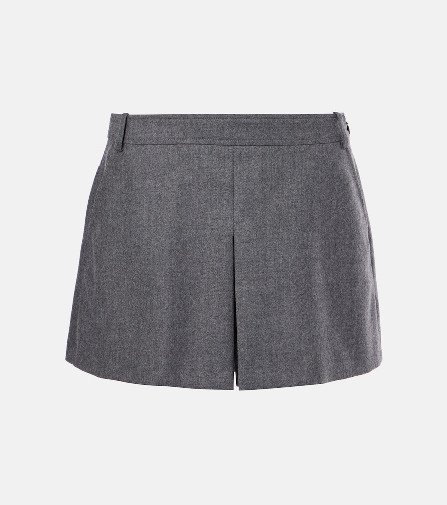 Virgin wool skort