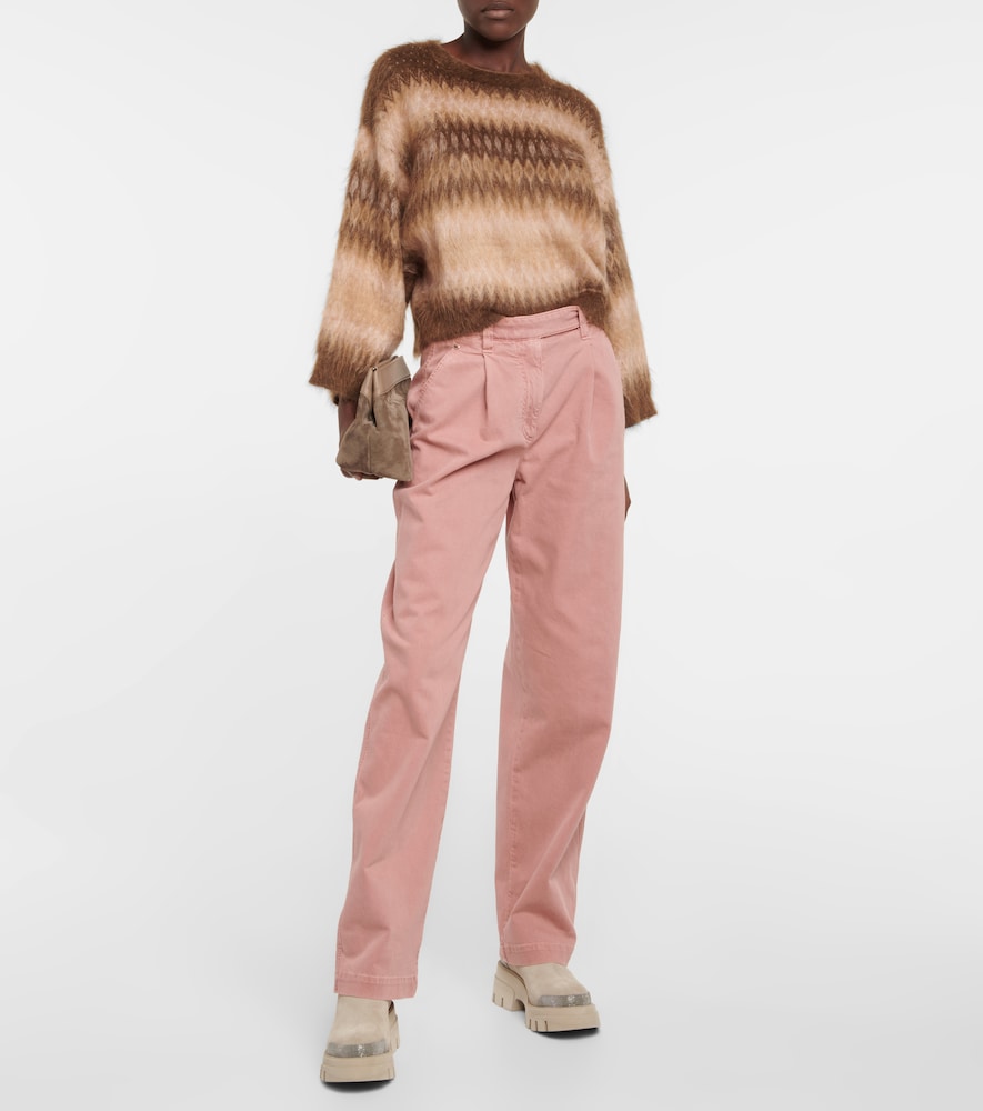 High-rise straight jeans
