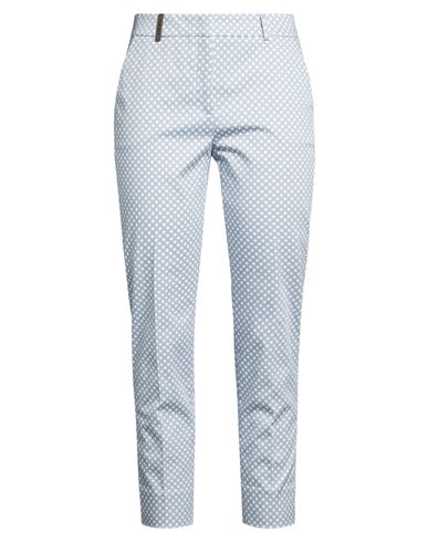 Icon 4718 Woman Pants Sky blue Size 6 Cotton, Elastane