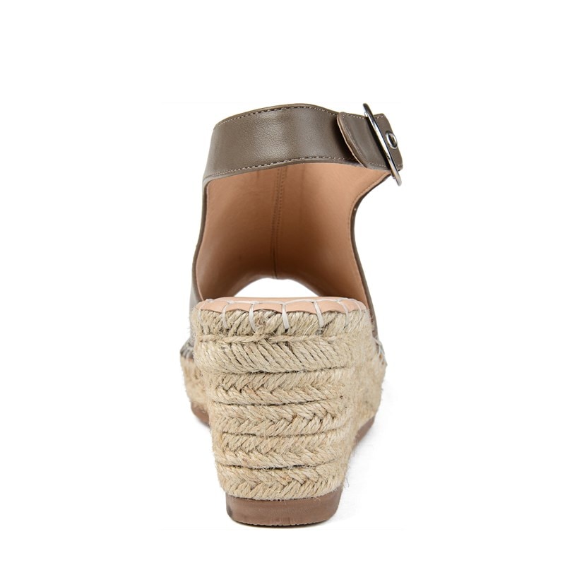 Women's Crew Espadrille Wedge Sandals (Taupe)