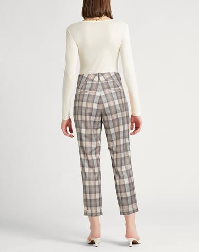 Woman Pants Khaki Size 10 Virgin Wool, Polyamide, Polyester, Elastane