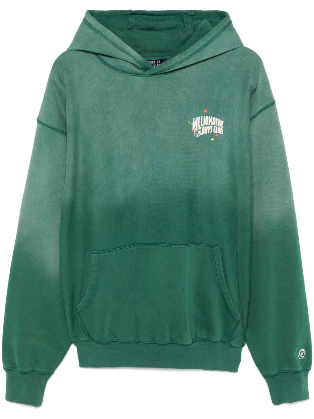 Logo Embroidered Hoodie — Green