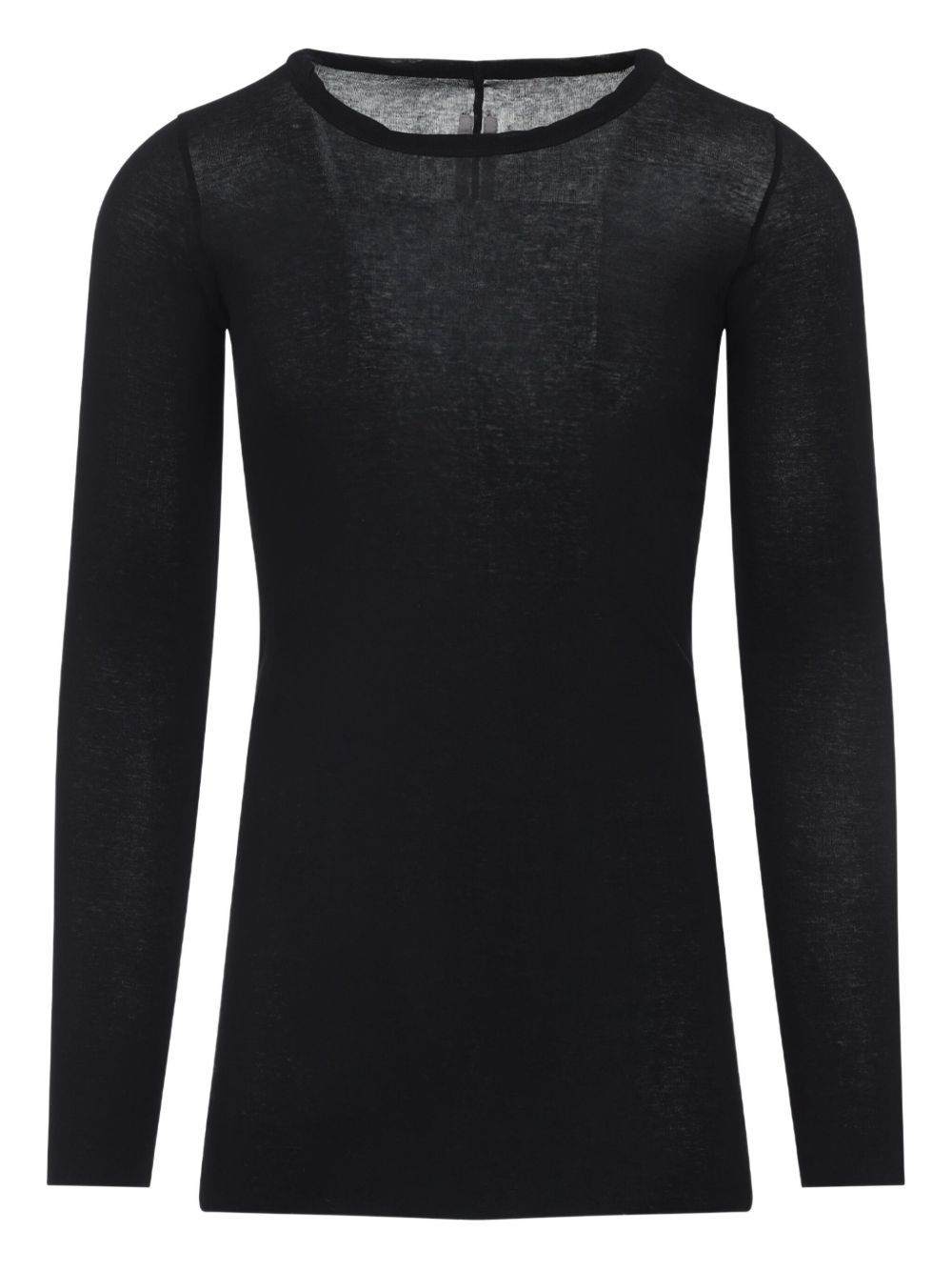 Forever Rib LS cotton T-shirt - Black