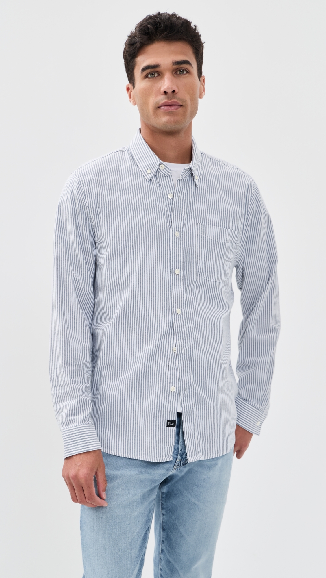 Vance Shirt Blue White Stripe