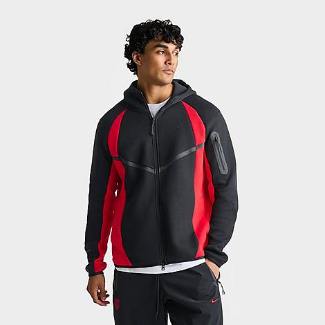 Men's Tech Fleece Pro Windrunner Full-Zip Jacket in Black/University Red/Black