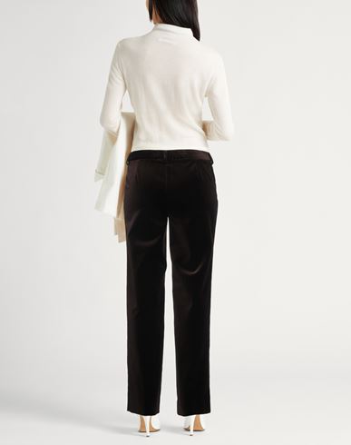 Lardini Woman Pants Dark brown Size 6 Cotton