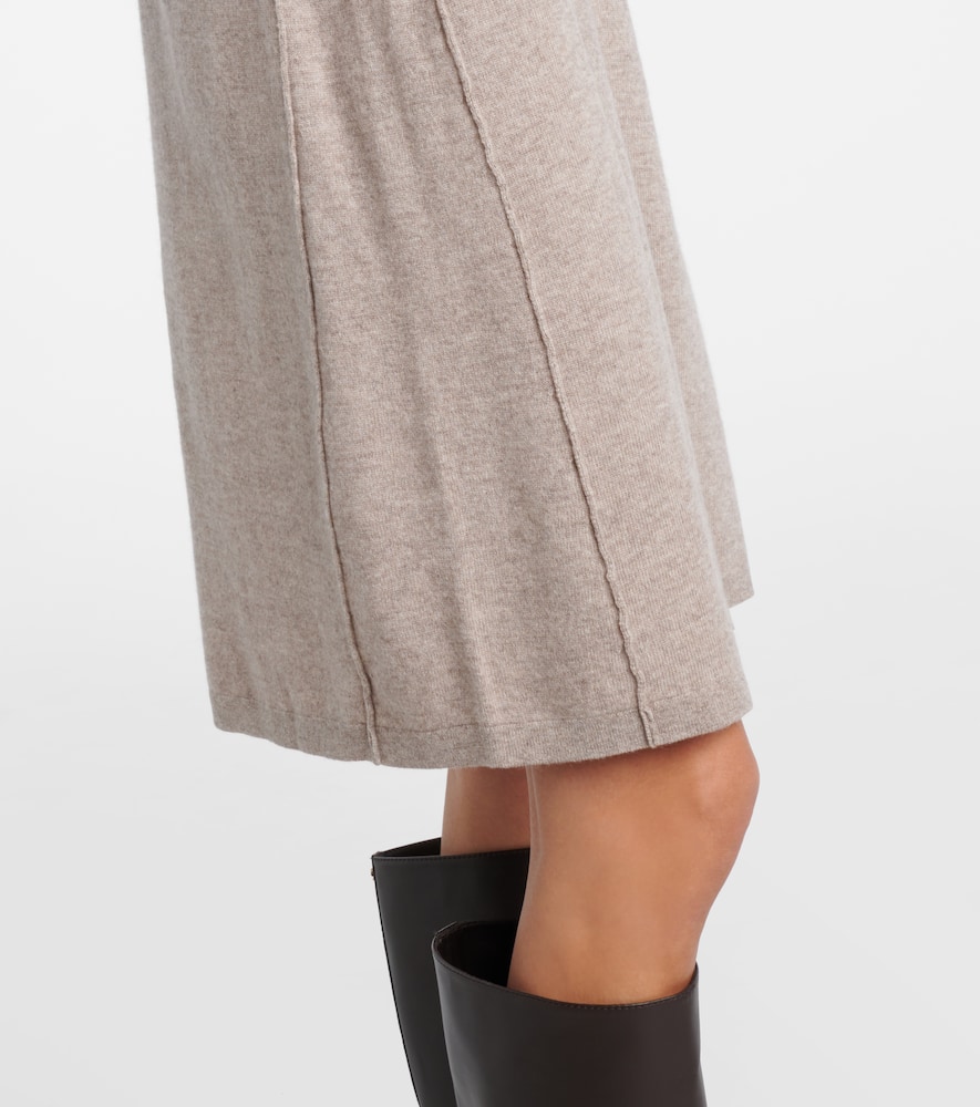 Knitted wool and cashmere midi dress