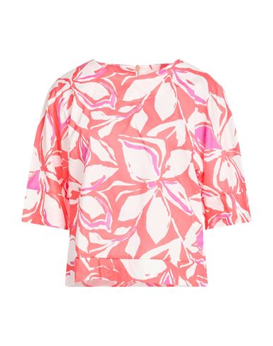 Woman Top Coral Size 14 Cotton, Elastane