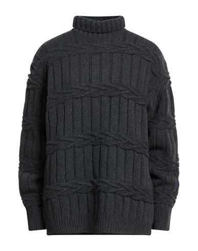 Woman Turtleneck Charcoal Size 8 Virgin Wool, Cashmere