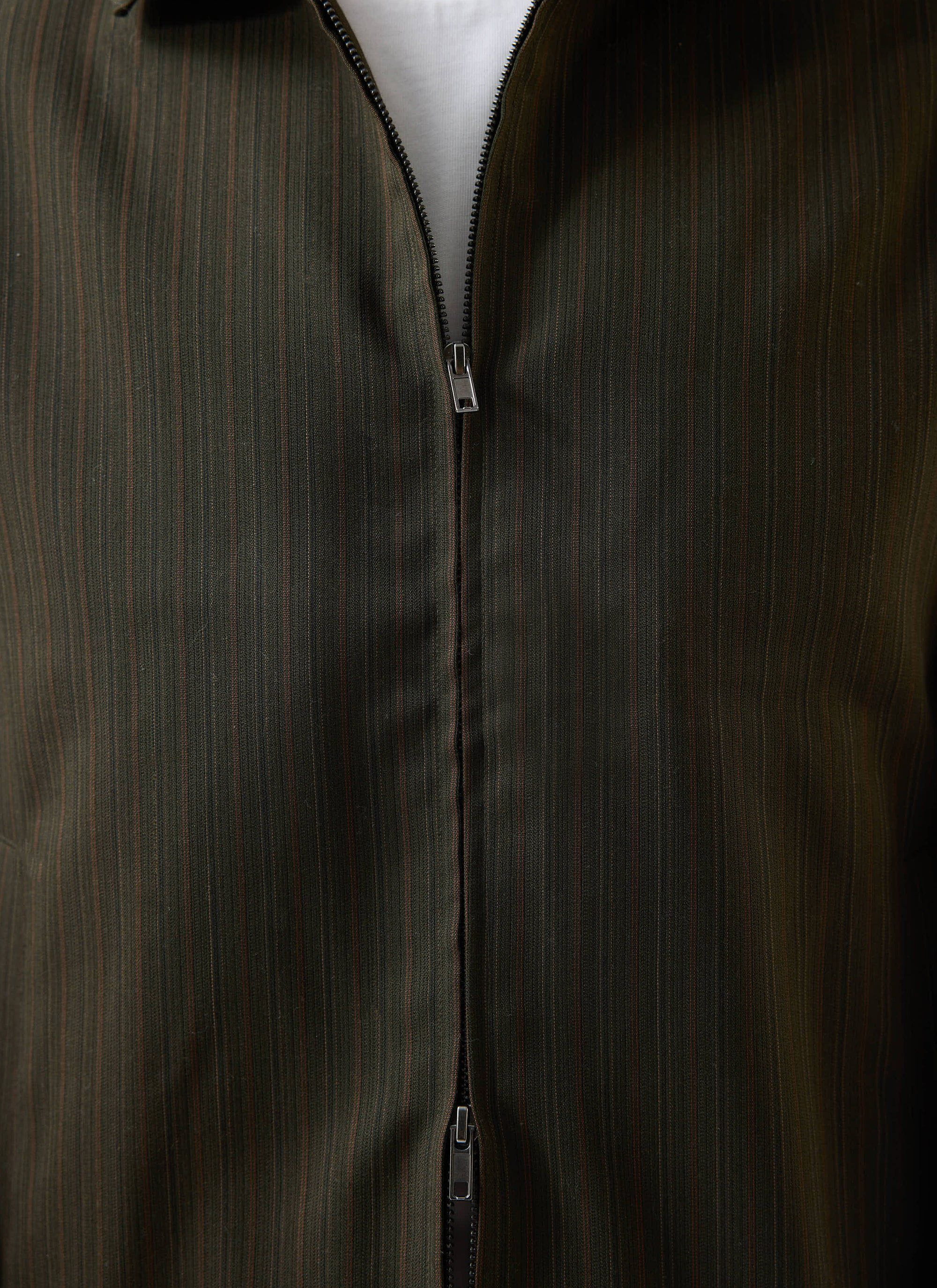 Chapter Tailored Zip Jacket Dark Green