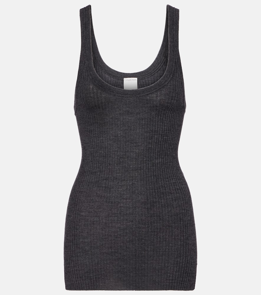 Ella ribbed-knit wool tank top