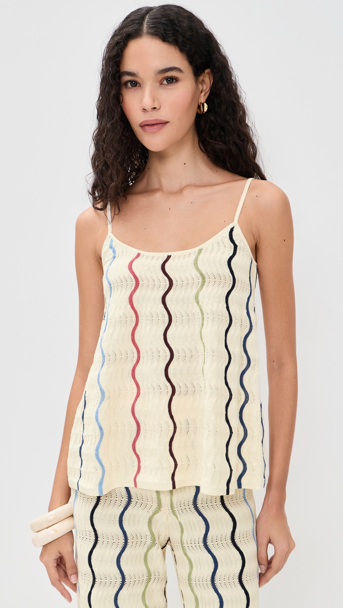 Gigi Knit Tank Cream Multi