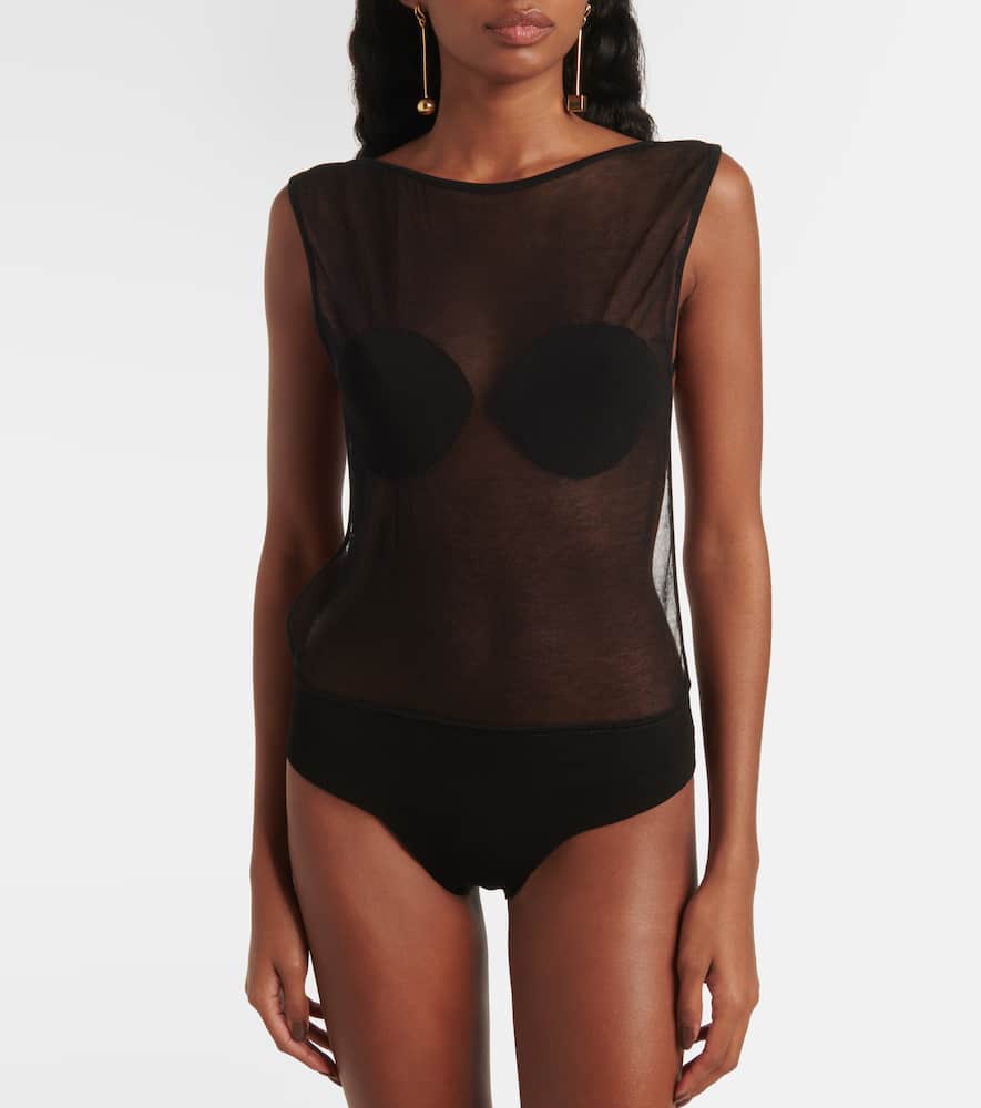 Platano sheer bodysuit